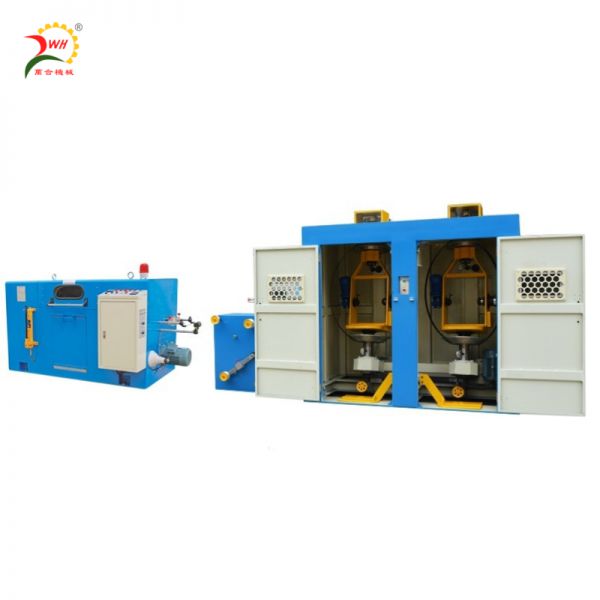 立式双头退扭放线机+高速对绞机